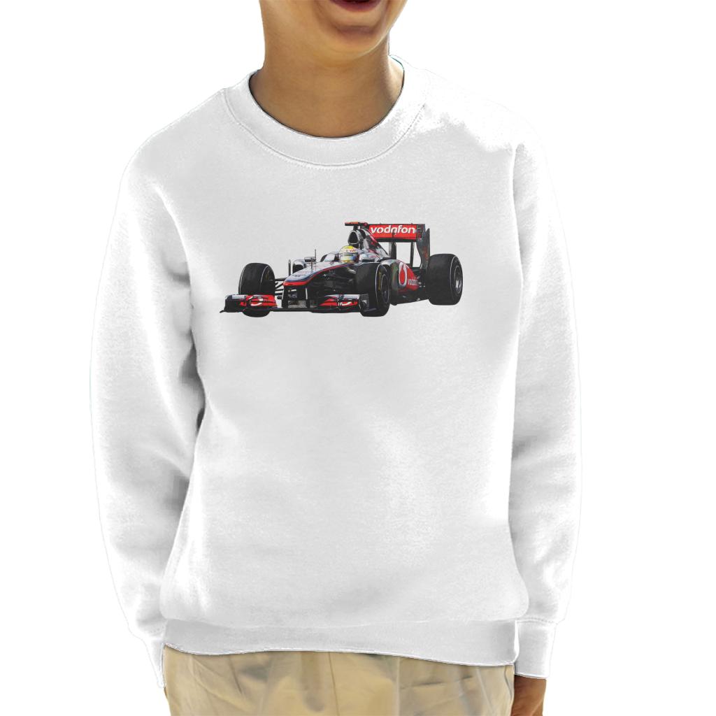 Motorsport Images Hamilton McLaren MP4 26 Leads Vettel Kids Sweatshirt-ALL + EVERY