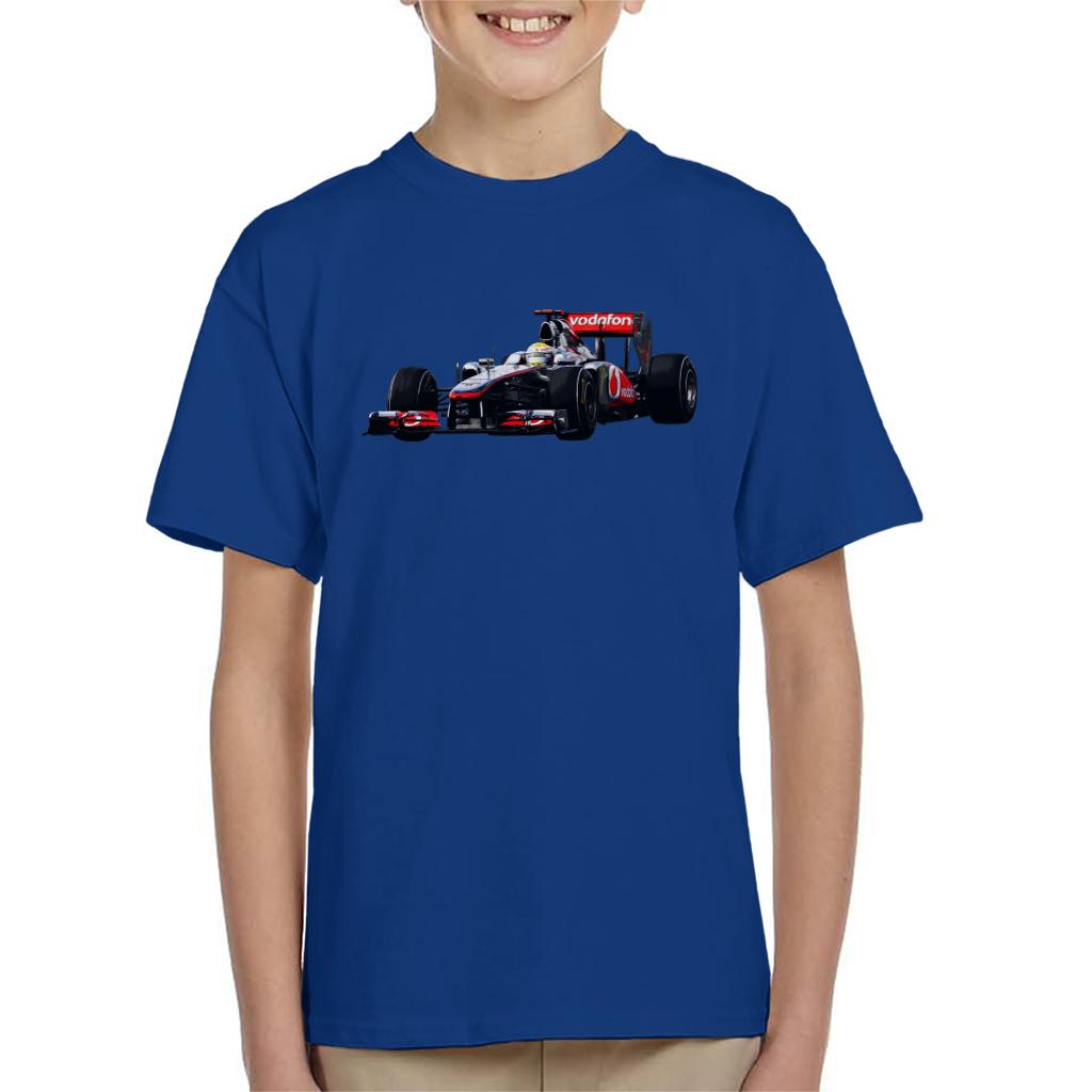 Motorsport Images Hamilton McLaren MP4 26 Leads Vettel Kids T-Shirt-ALL + EVERY