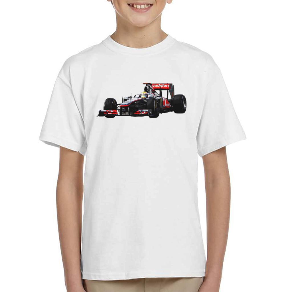 Motorsport Images Hamilton McLaren MP4 26 Leads Vettel Kids T-Shirt-ALL + EVERY