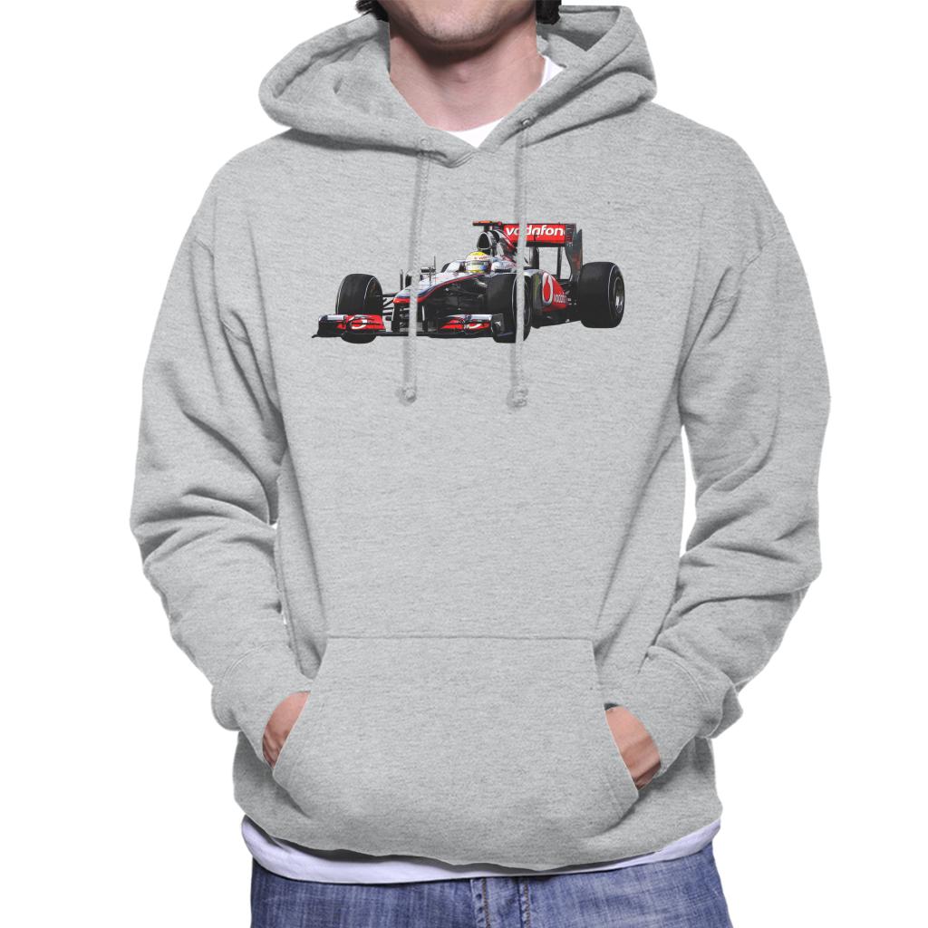 Motorsport Images Hamilton McLaren MP4 26 Leads Vettel Men's Hooded Sweatshirt-ALL + EVERY