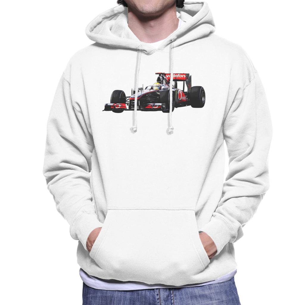 Motorsport Images Hamilton McLaren MP4 26 Leads Vettel Men's Hooded Sweatshirt-ALL + EVERY