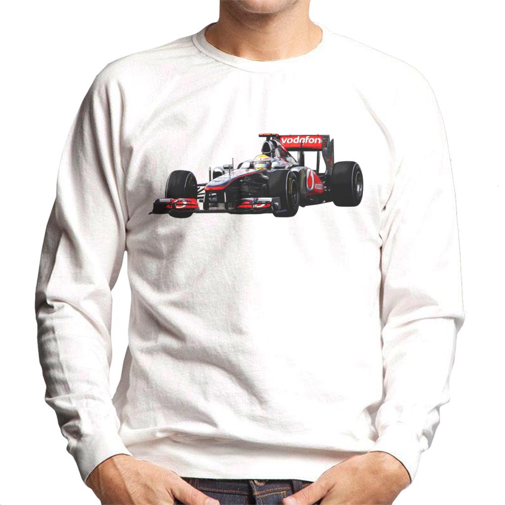 Motorsport Images Hamilton McLaren MP4 26 Leads Vettel Men's Sweatshirt-ALL + EVERY