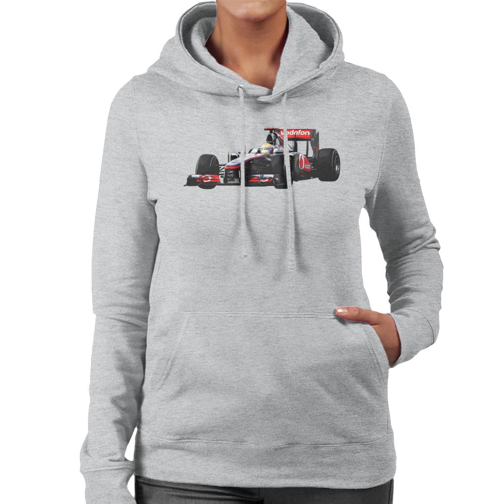 Motorsport Images Hamilton McLaren MP4 26 Leads Vettel Women's Hooded Sweatshirt-ALL + EVERY