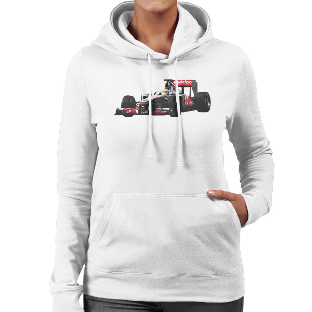 Motorsport Images Hamilton McLaren MP4 26 Leads Vettel Women's Hooded Sweatshirt-ALL + EVERY