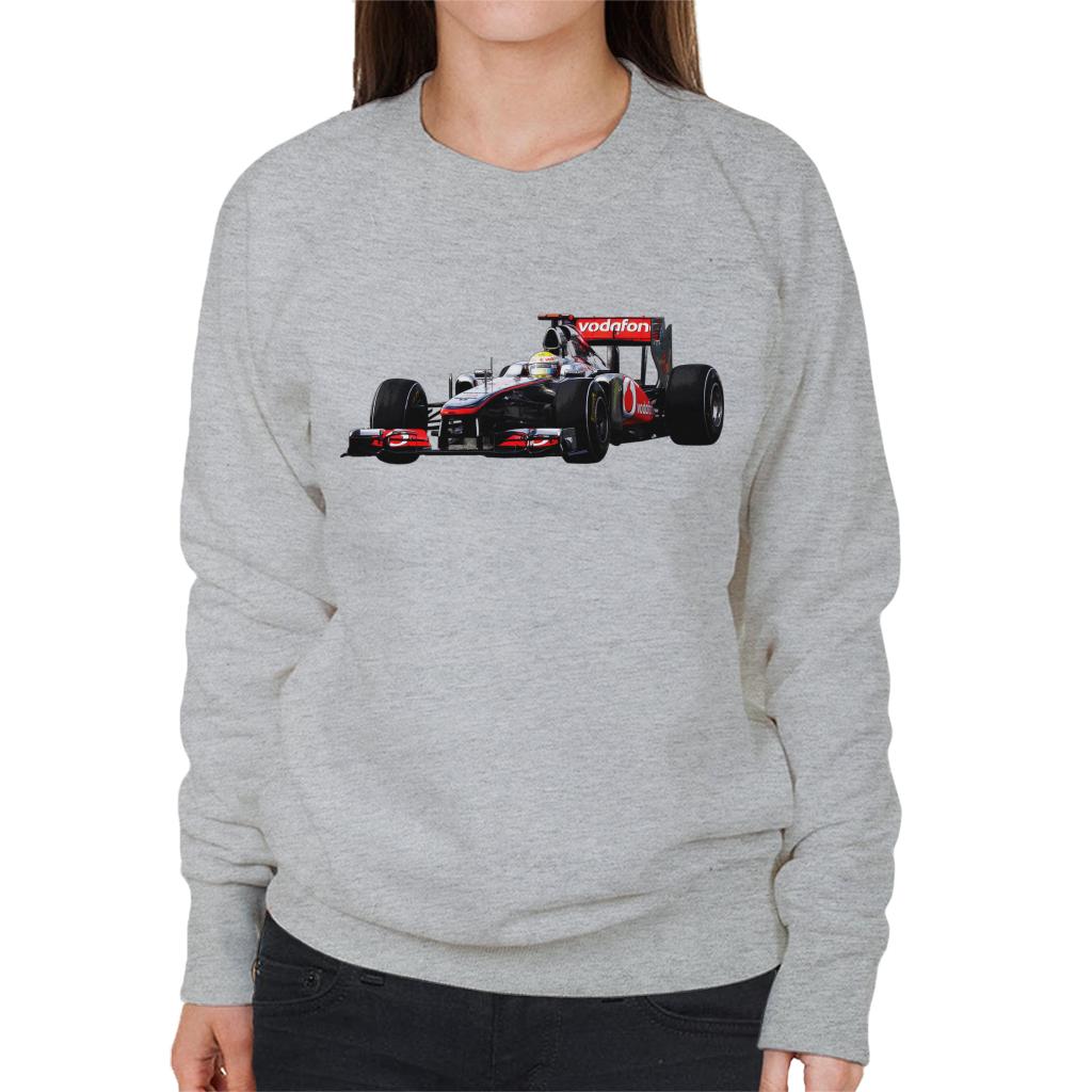 Motorsport Images Hamilton McLaren MP4 26 Leads Vettel Women's Sweatshirt-ALL + EVERY