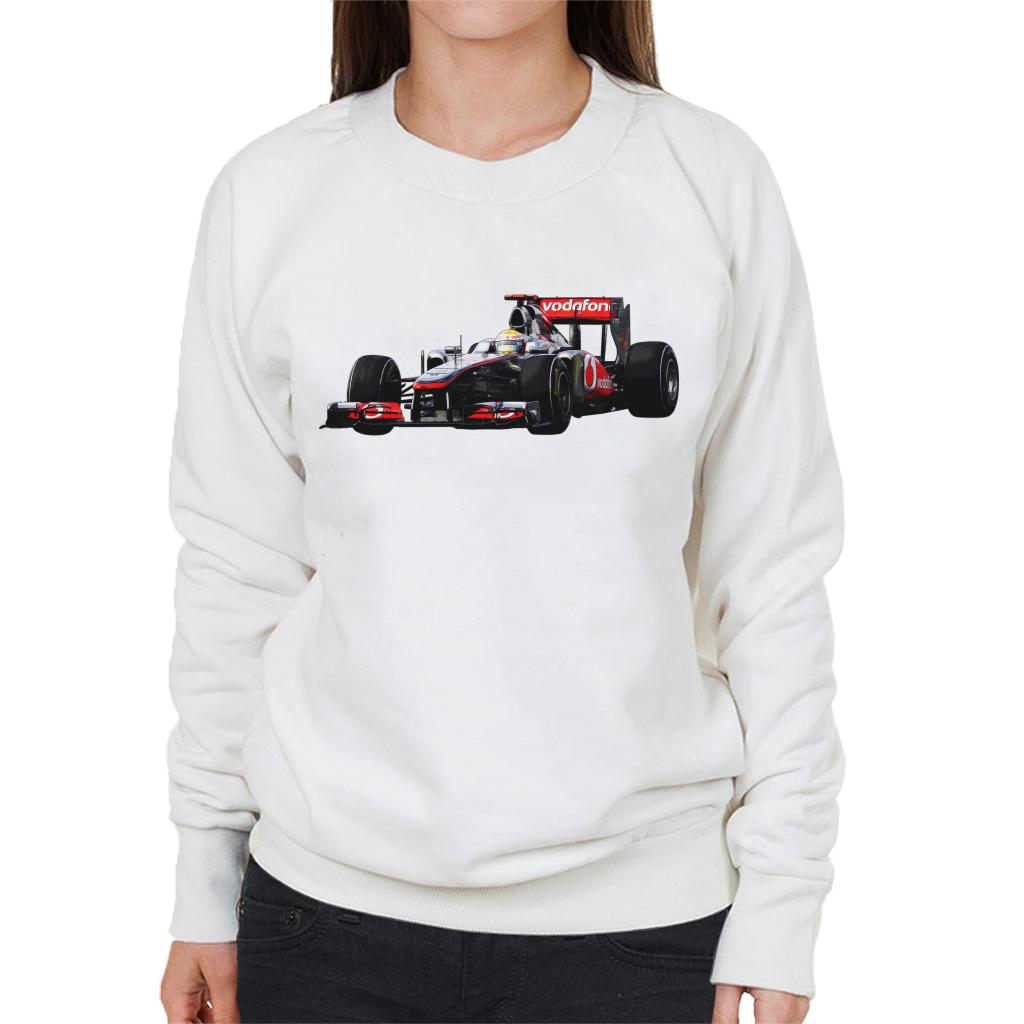 Motorsport Images Hamilton McLaren MP4 26 Leads Vettel Women's Sweatshirt-ALL + EVERY