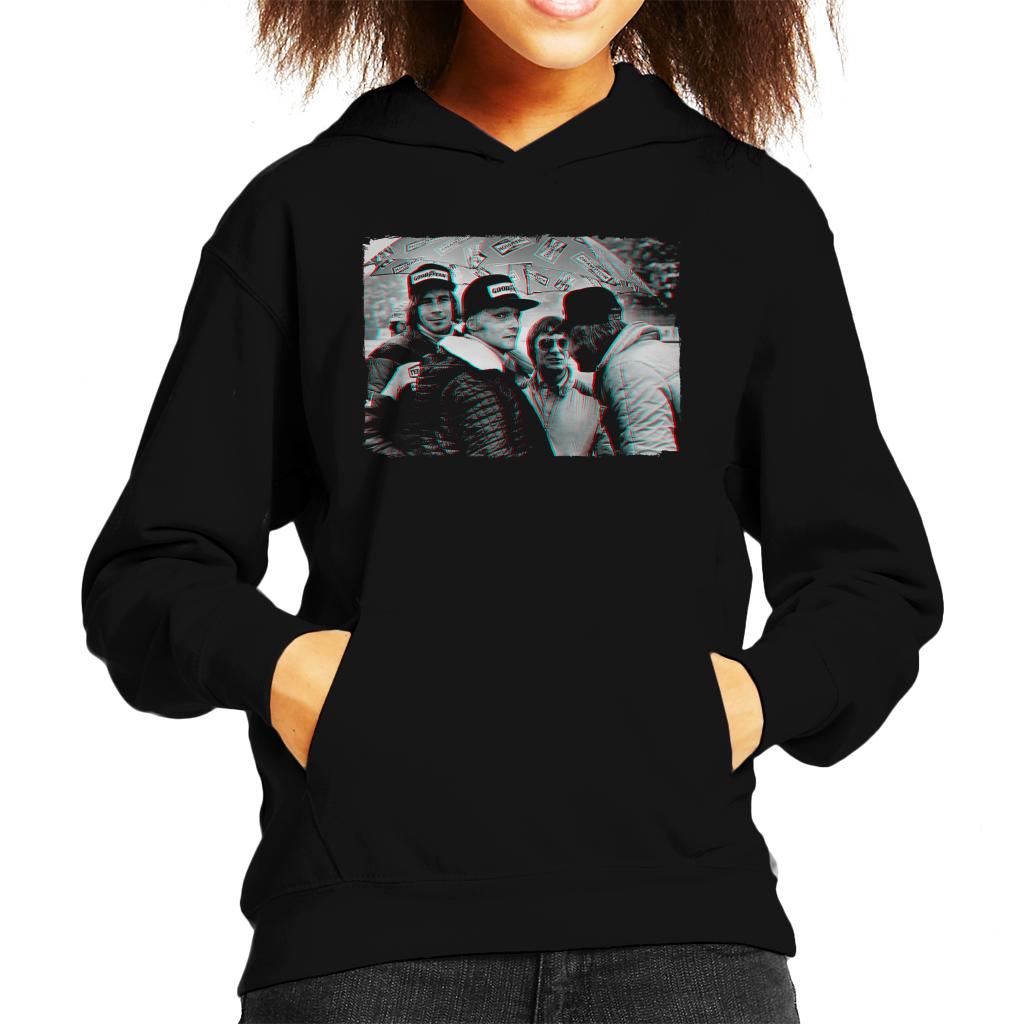 Motorsport Images Hunt Lauda Ecclestone Peterson Japan Kids Hooded Sweatshirt-ALL + EVERY