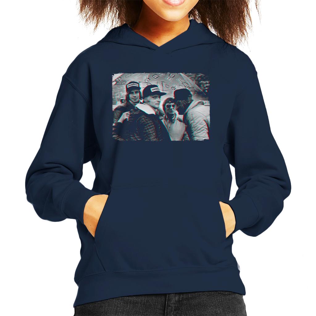 Motorsport Images Hunt Lauda Ecclestone Peterson Japan Kids Hooded Sweatshirt-ALL + EVERY