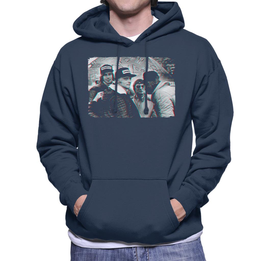 Motorsport Images Hunt Lauda Ecclestone Peterson Japan Men's Hooded Sweatshirt-ALL + EVERY