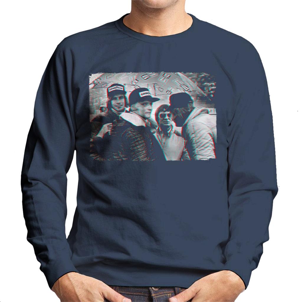 Motorsport Images Hunt Lauda Ecclestone Peterson Japan Men's Sweatshirt-ALL + EVERY