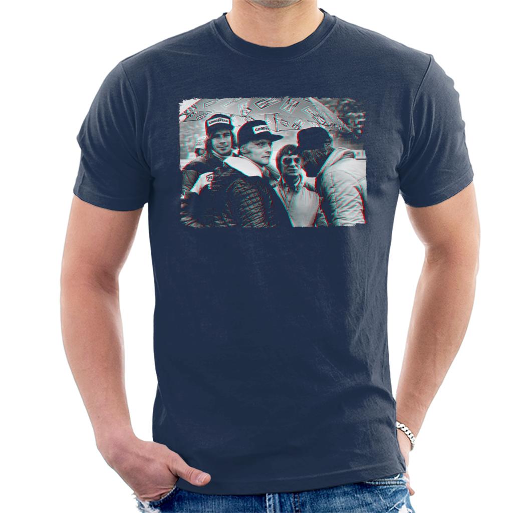 Motorsport Images Hunt Lauda Ecclestone Peterson Japan Men's T-Shirt-ALL + EVERY