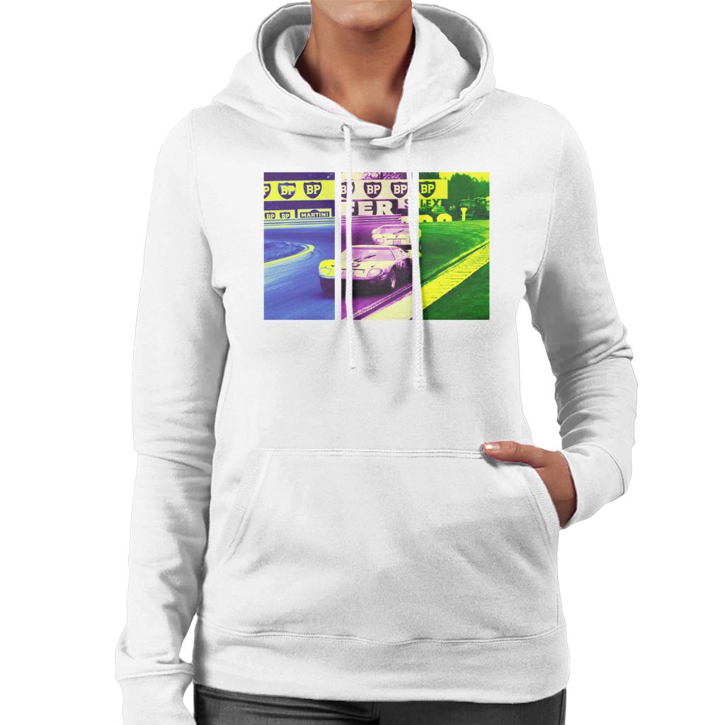 Motorsport Images Ickx Oliver Ford GT40 leads Hobbs Women's Hooded Sweatshirt-ALL + EVERY