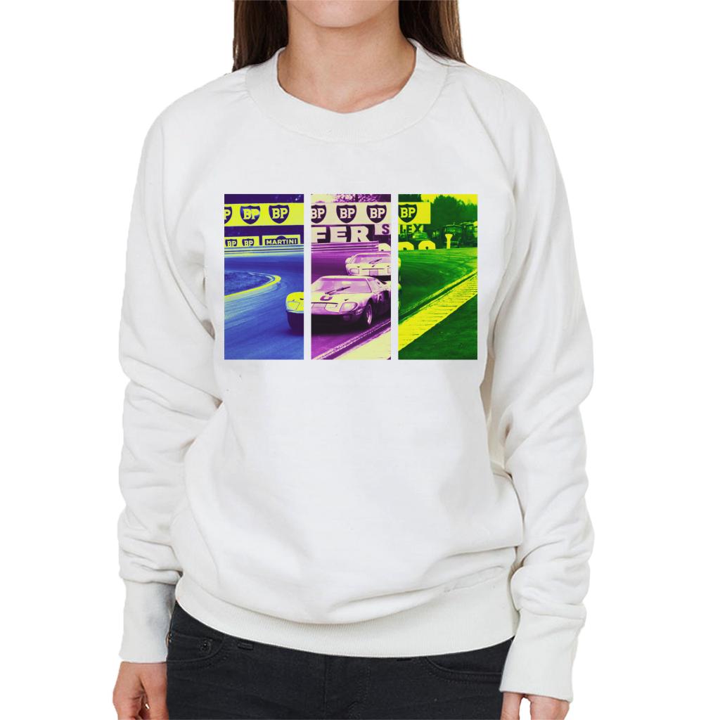 Motorsport Images Ickx Oliver Ford GT40 leads Hobbs Women's Sweatshirt-ALL + EVERY