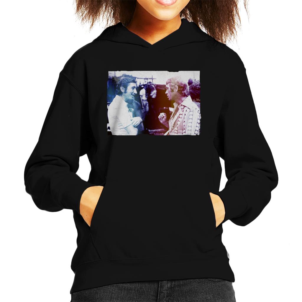 Motorsport Images Steve McQueen Talking To Jo Siffert Kids Hooded Sweatshirt-ALL + EVERY