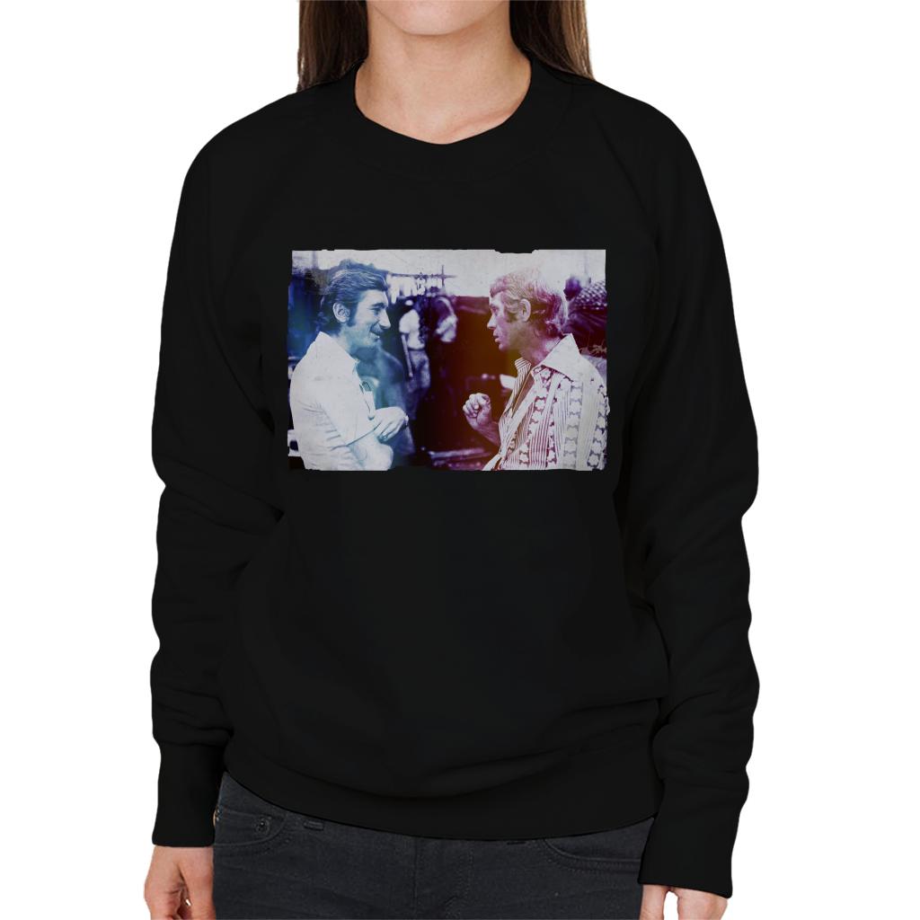 Motorsport Images Steve McQueen Talking To Jo Siffert Women's Sweatshirt-ALL + EVERY