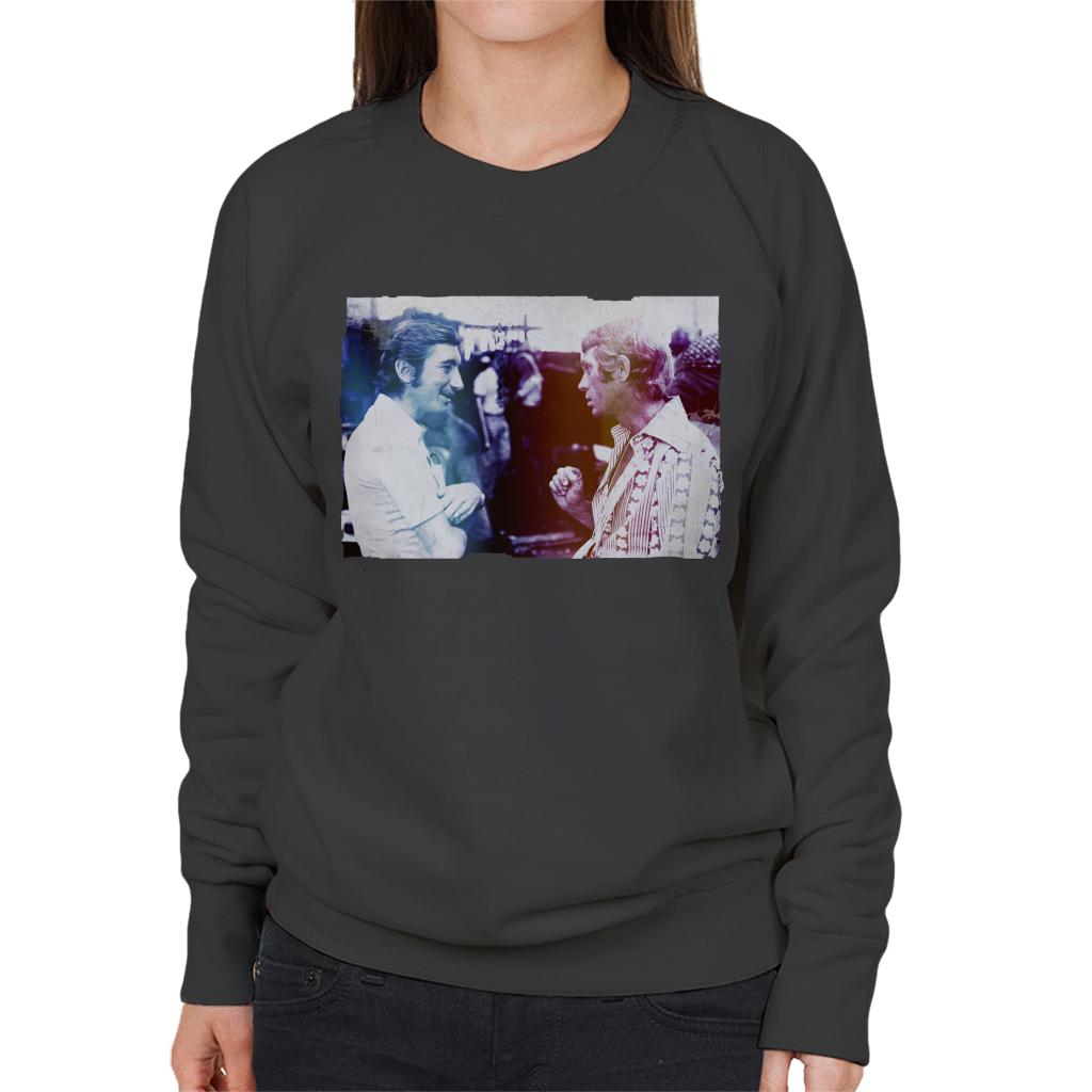 Motorsport Images Steve McQueen Talking To Jo Siffert Women's Sweatshirt-ALL + EVERY