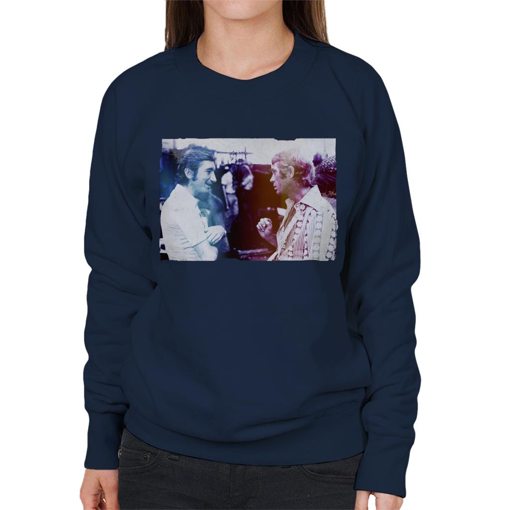 Motorsport Images Steve McQueen Talking To Jo Siffert Women's Sweatshirt-ALL + EVERY