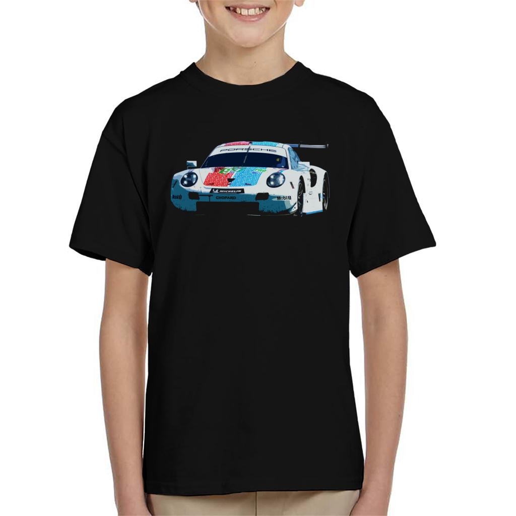 Motorsport Images Porsche 911 RSR Pilet Bamber Tandy Kids T-Shirt-ALL + EVERY