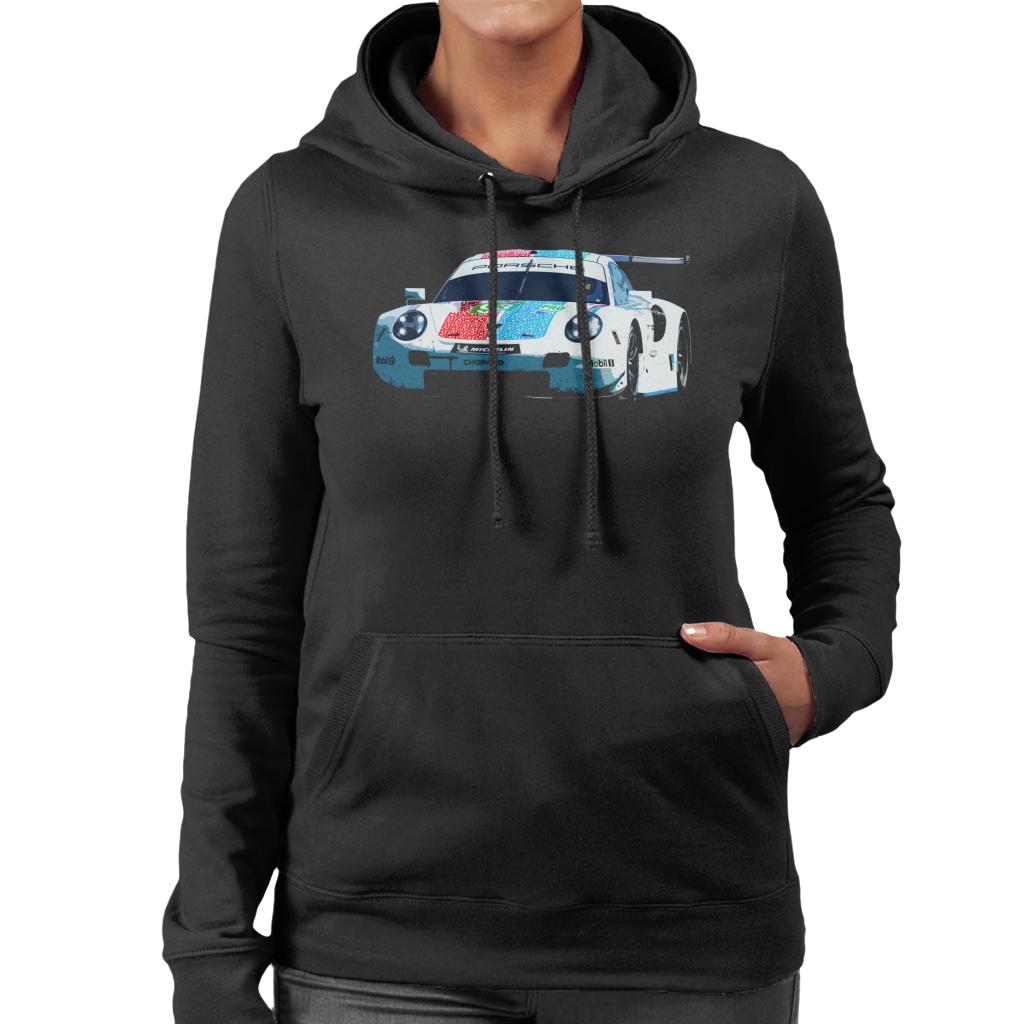 Motorsport Images Porsche 911 RSR Pilet Bamber Tandy Women's Hooded Sweatshirt-ALL + EVERY