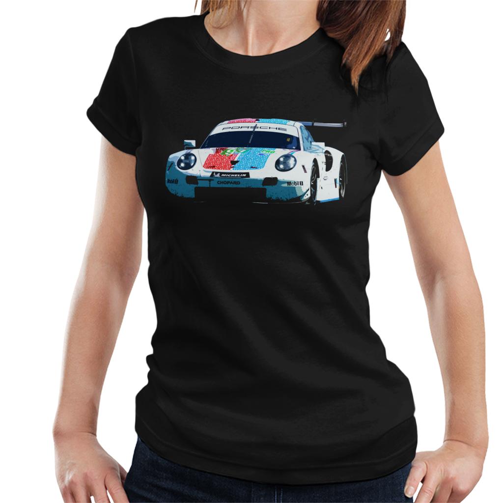 Motorsport Images Porsche 911 RSR Pilet Bamber Tandy Women's T-Shirt-ALL + EVERY