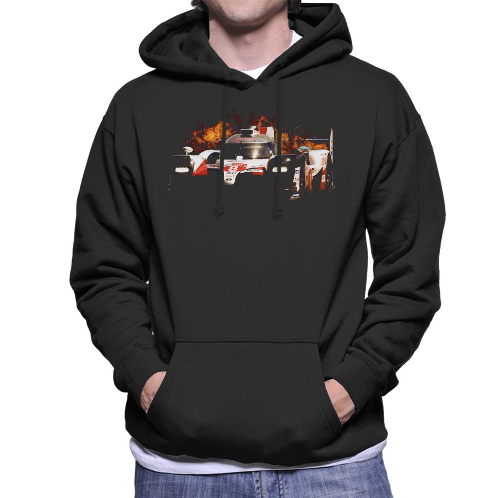 Motorsport Images Toyota TS050 Buemi Nakajima Alonso Men's Hooded Sweatshirt-ALL + EVERY