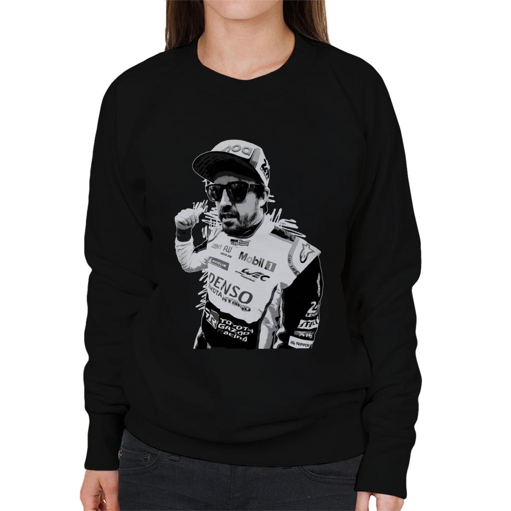 Motorsport Images Fernando Alonso Circuit De La Sarthe Women's Sweatshirt-ALL + EVERY