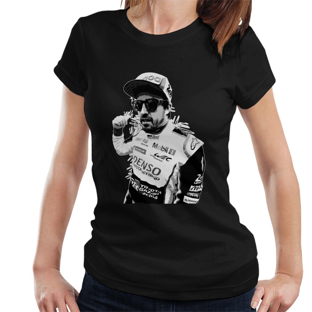 Motorsport Images Fernando Alonso Circuit De La Sarthe Women's T-Shirt-ALL + EVERY