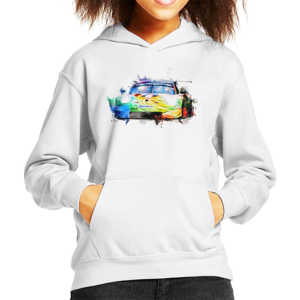 Motorsport Images Porsche 911 RSR Bergmeister Lindsey Kids Hooded Sweatshirt-ALL + EVERY