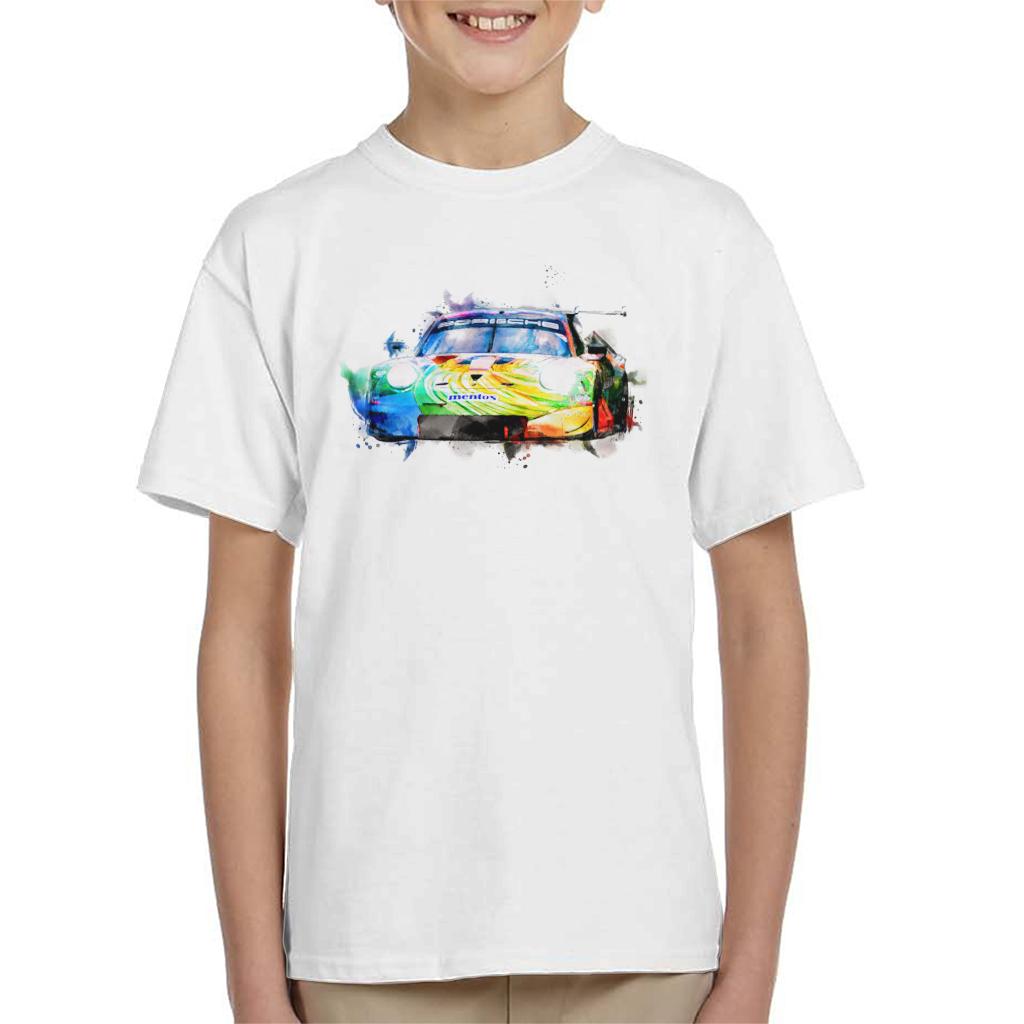 Motorsport Images Porsche 911 RSR Bergmeister Lindsey Kids T-Shirt-ALL + EVERY