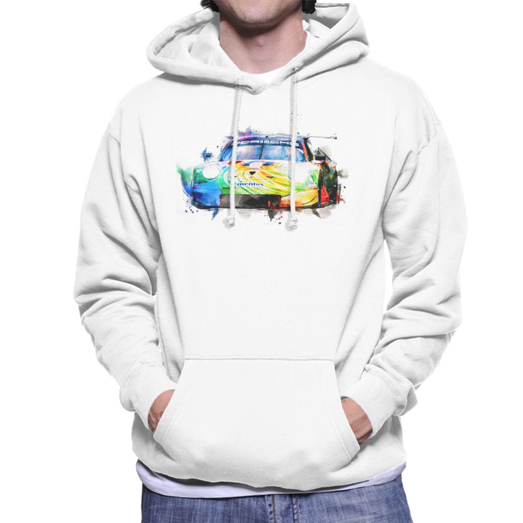 Motorsport Images Porsche 911 RSR Bergmeister Lindsey Men's Hooded Sweatshirt-ALL + EVERY