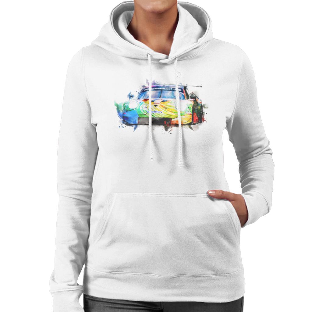 Motorsport Images Porsche 911 RSR Bergmeister Lindsey Women's Hooded Sweatshirt-ALL + EVERY