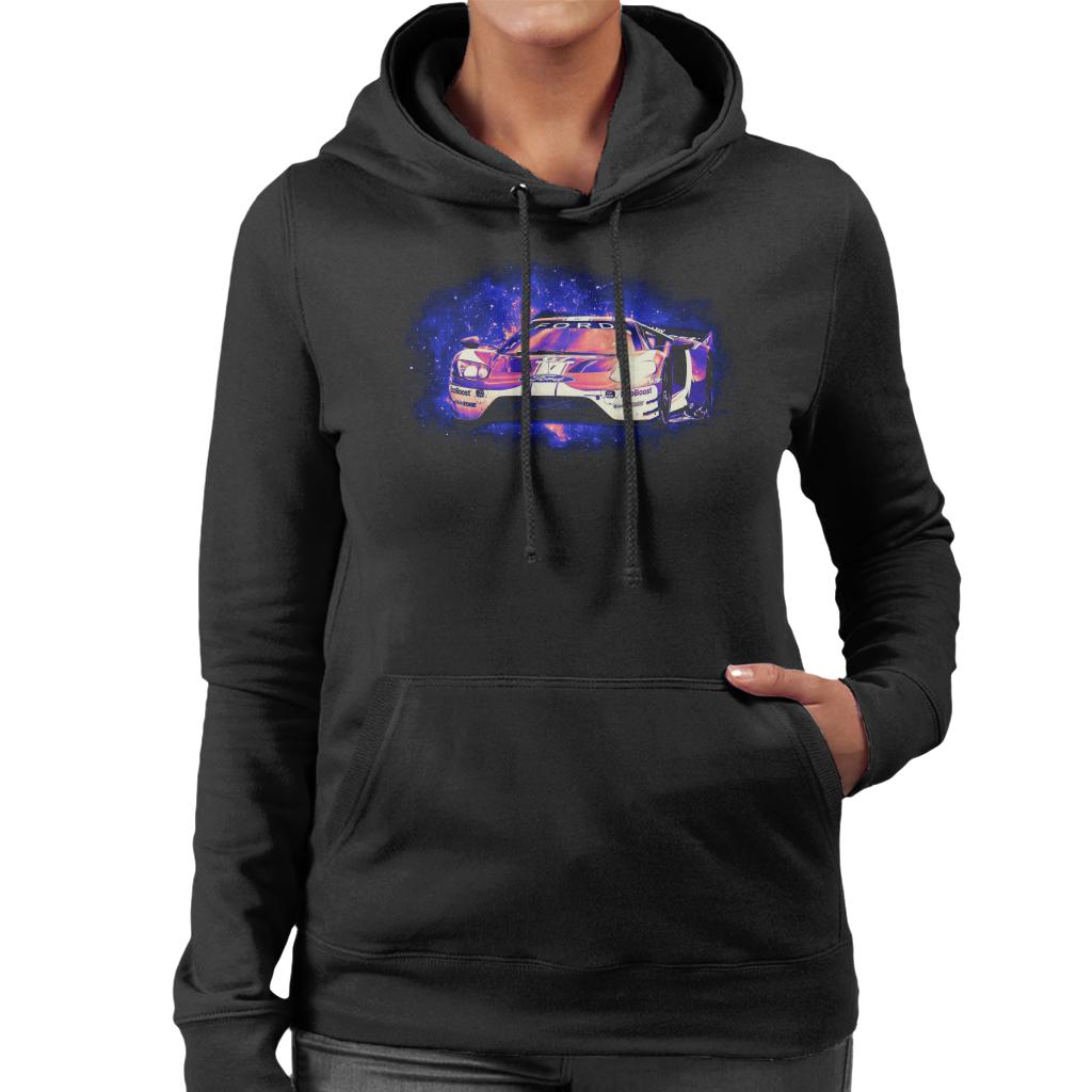 Motorsport Images Ford GT Priaulx Tincknell Bomarito Women's Hooded Sweatshirt-ALL + EVERY