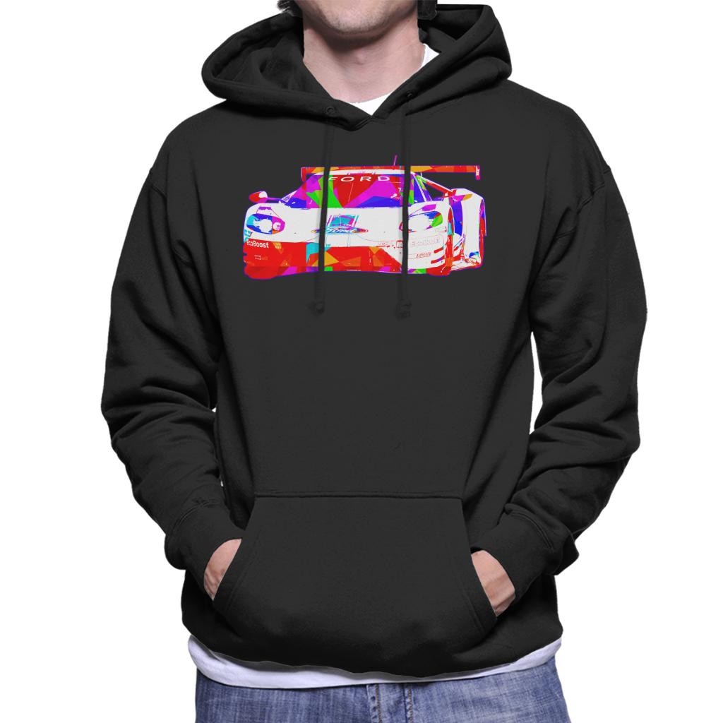 Motorsport Images Ford GT Circuit De La Sarthe Men's Hooded Sweatshirt-ALL + EVERY