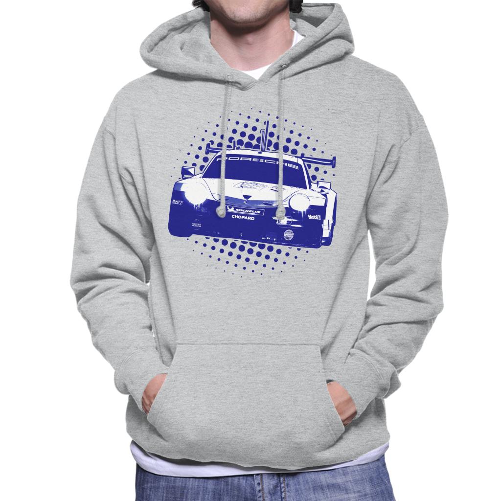 Motorsport Images Porsche 911 RSR Richard Lietz Men's Hooded Sweatshirt-ALL + EVERY