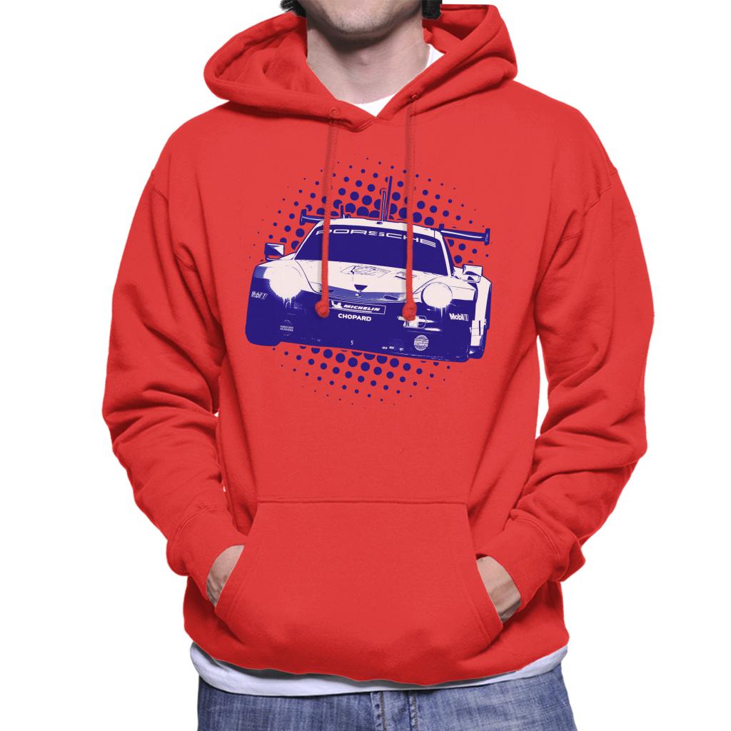 Motorsport Images Porsche 911 RSR Richard Lietz Men's Hooded Sweatshirt-ALL + EVERY