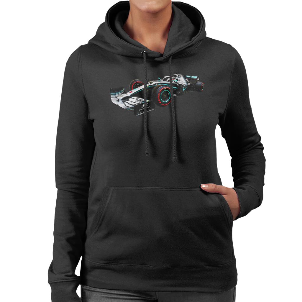 Motorsport Images Mercedes AMG F1 W10 Lewis Hamilton Women's Hooded Sweatshirt-ALL + EVERY