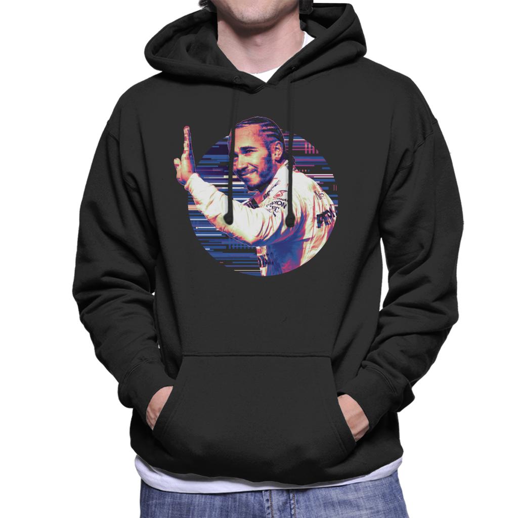 Motorsport Images Lewis Hamilton Wave Men's Hooded Sweatshirt-ALL + EVERY