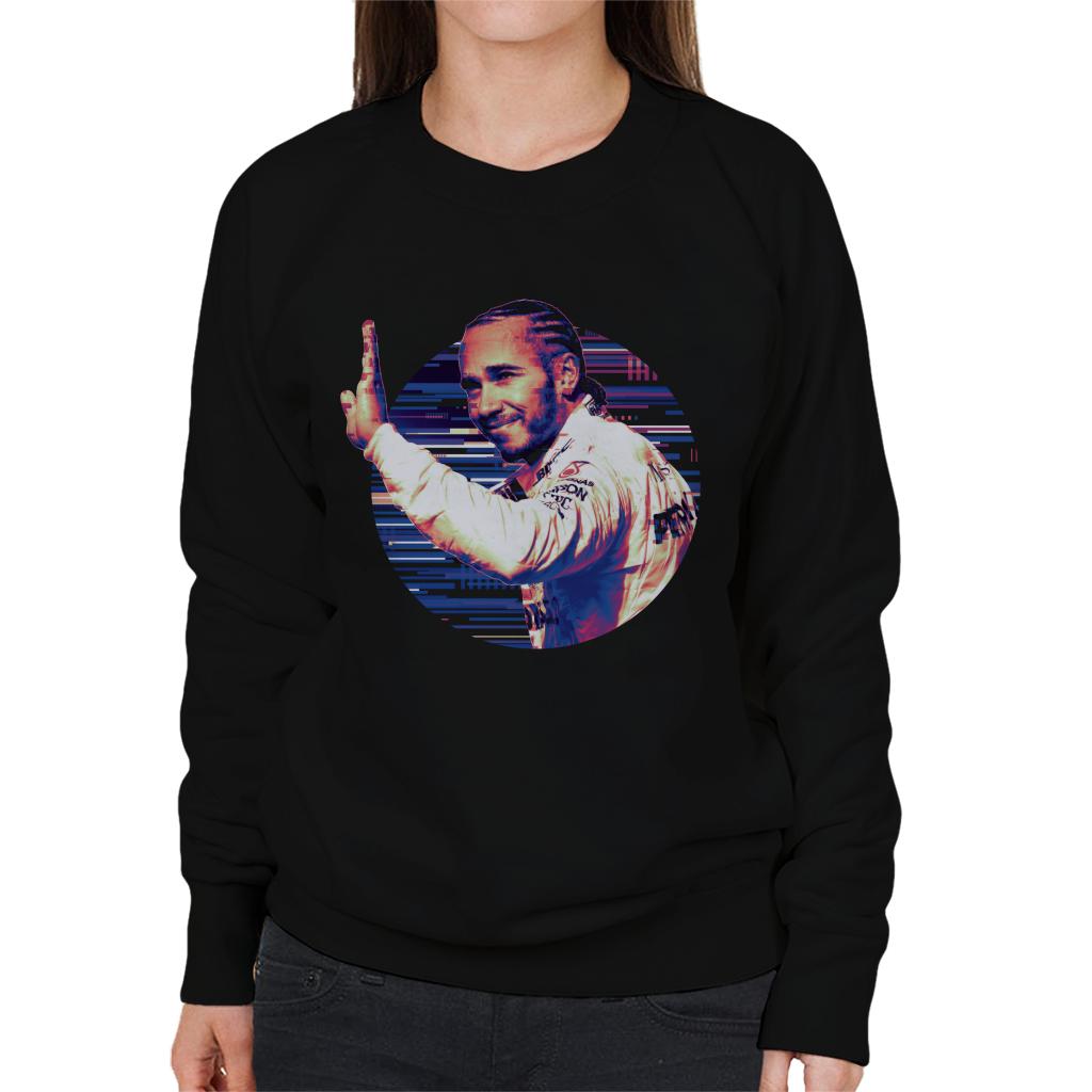 Motorsport Images Lewis Hamilton Wave Women's Sweatshirt-ALL + EVERY