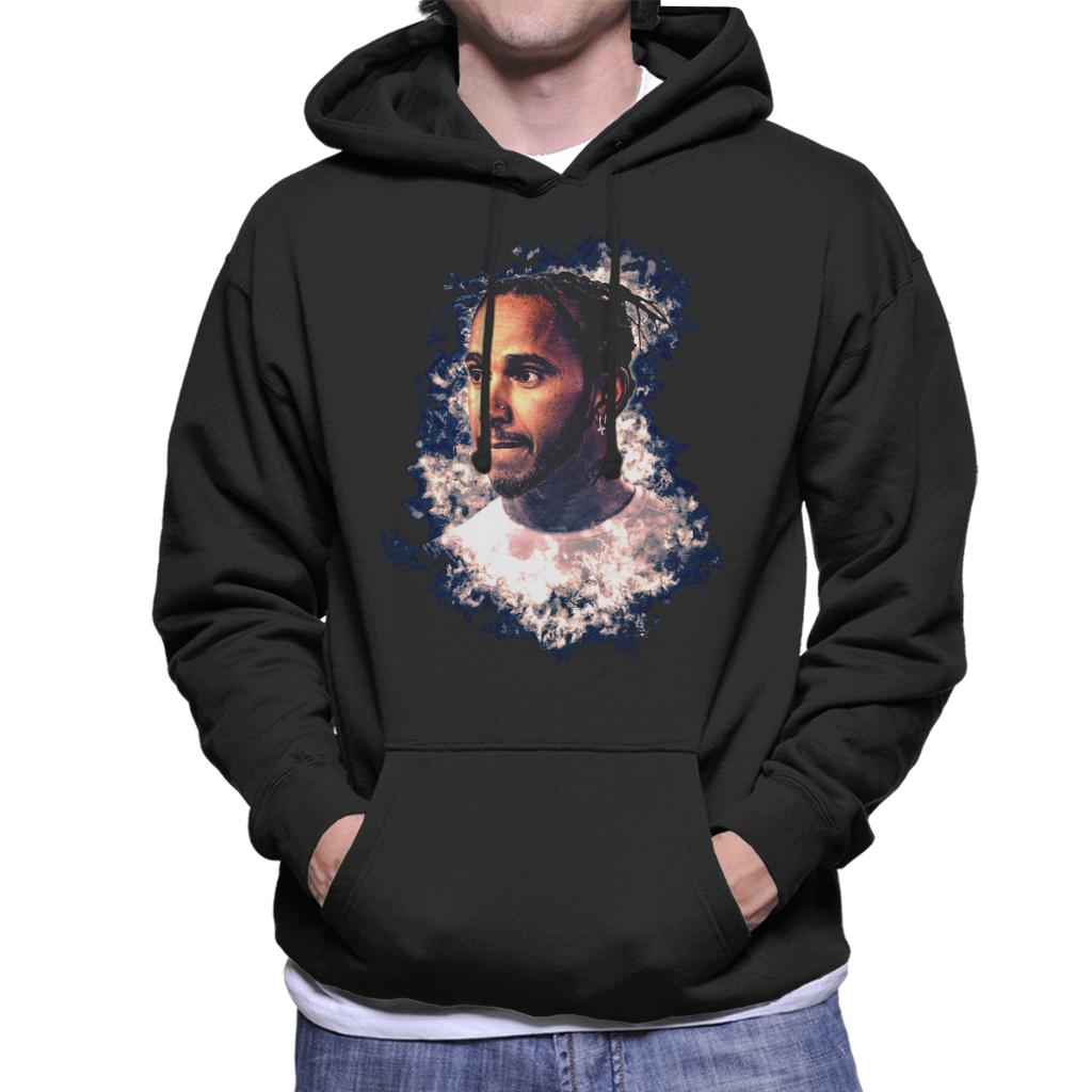 Motorsport Images Lewis Hamilton Portrait Men's Hooded Sweatshirt-ALL + EVERY