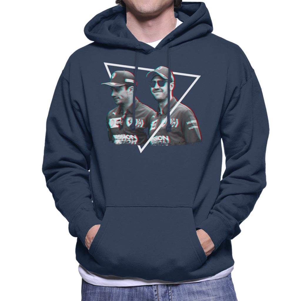 Motorsport Images Sebastian Vettel Charles Leclerc Men's Hooded Sweatshirt-ALL + EVERY