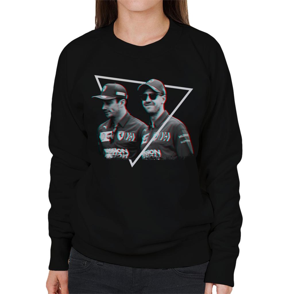 Motorsport Images Sebastian Vettel Charles Leclerc Women's Sweatshirt-ALL + EVERY