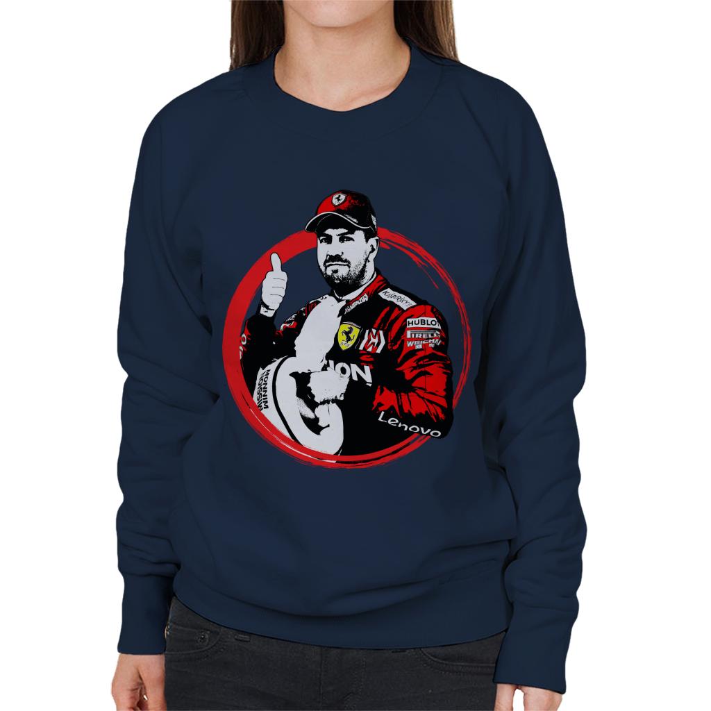 Motorsport Images Polesitter Sebastian Vettel Women's Sweatshirt-ALL + EVERY