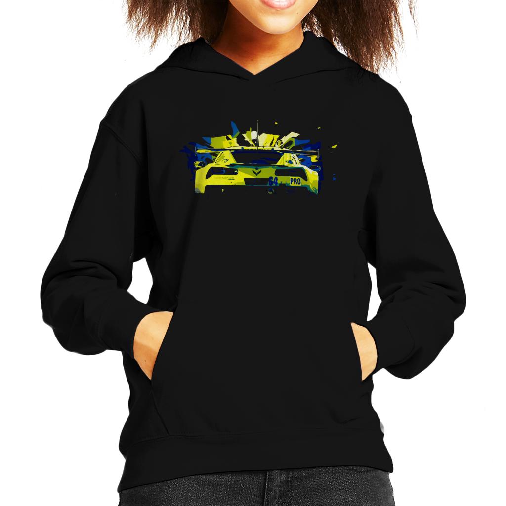 Motorsport Images Chevrolet Corvette C7 R Gavin Milner Kids Hooded Sweatshirt-ALL + EVERY