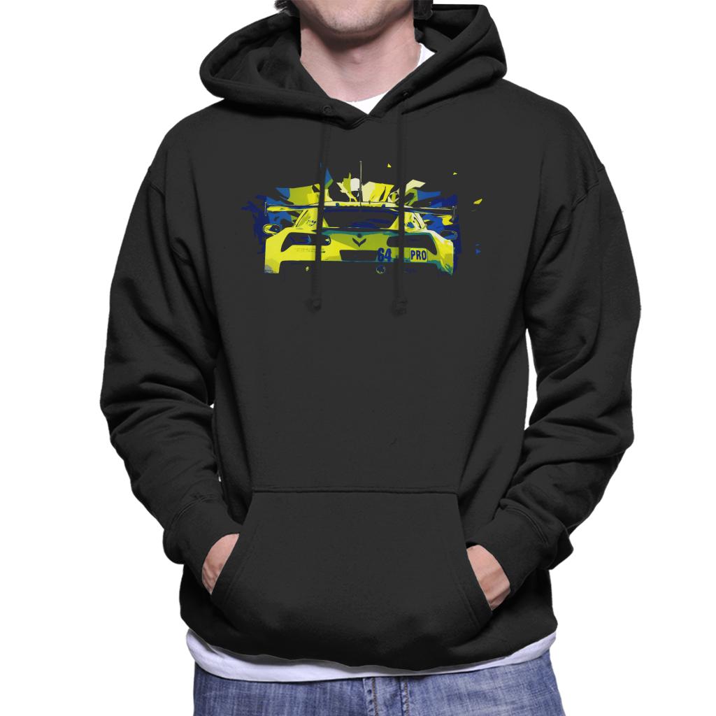 Motorsport Images Chevrolet Corvette C7 R Gavin Milner Men's Hooded Sweatshirt-ALL + EVERY