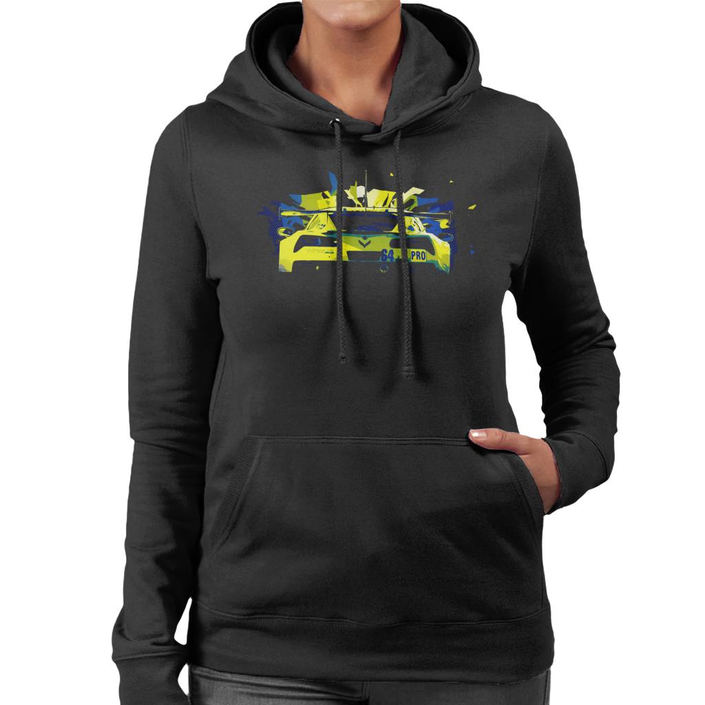 Motorsport Images Chevrolet Corvette C7 R Gavin Milner Women's Hooded Sweatshirt-ALL + EVERY