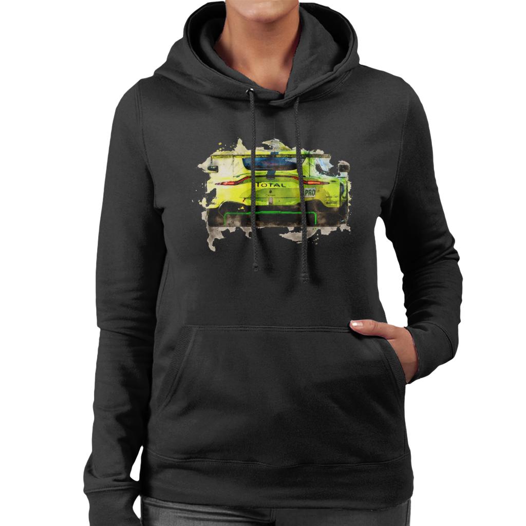 Motorsport Images Aston Martin Vantage AMR Lynn Adams Women's Hooded Sweatshirt-ALL + EVERY