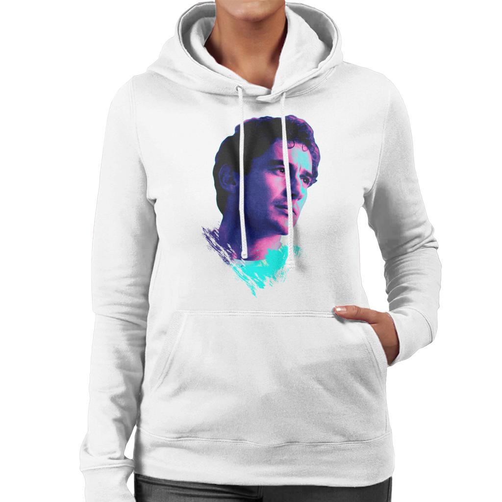 Motorsport Images Ayrton Senna Portrait Women's Hooded Sweatshirt-ALL + EVERY