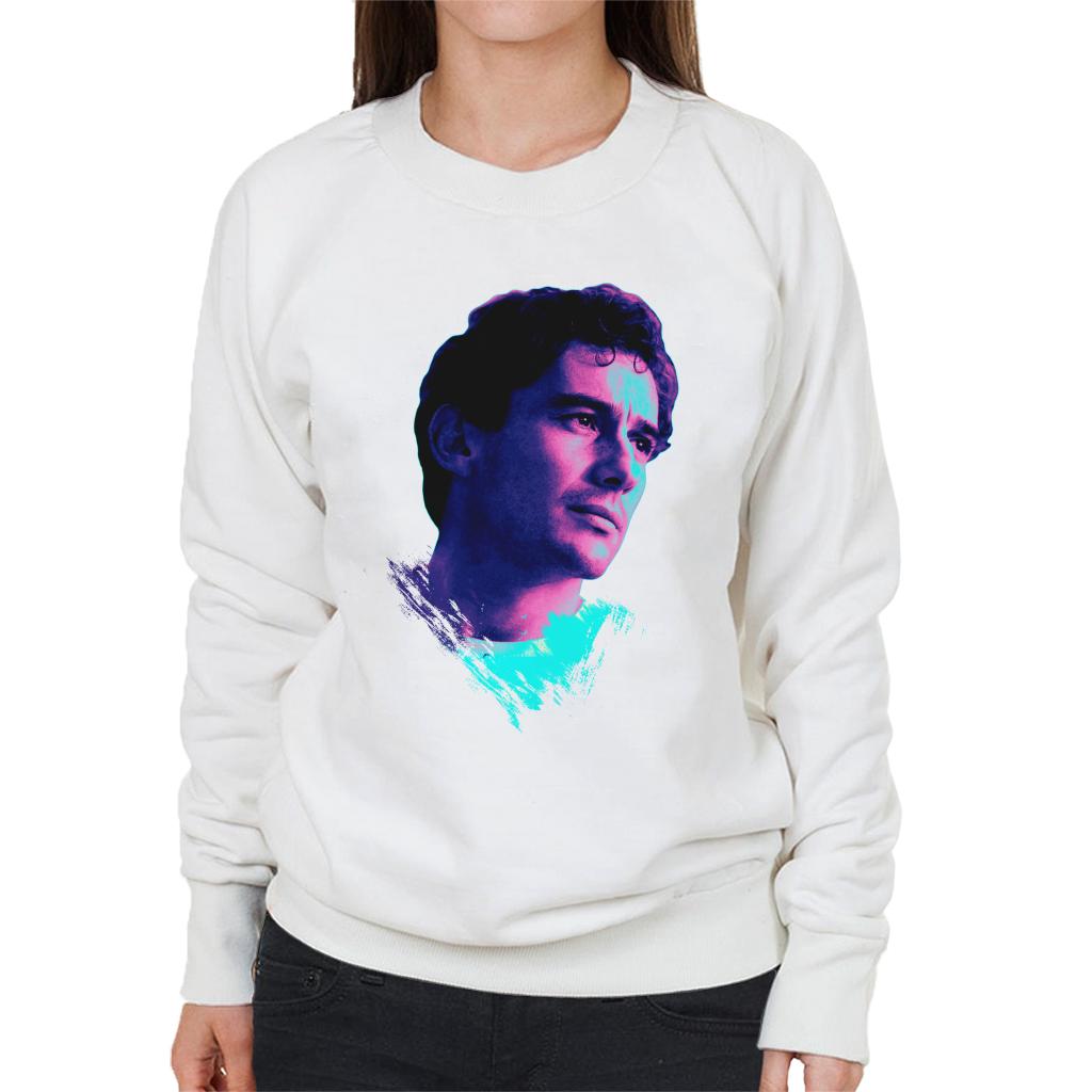 Motorsport Images Ayrton Senna Portrait Women's Sweatshirt-ALL + EVERY