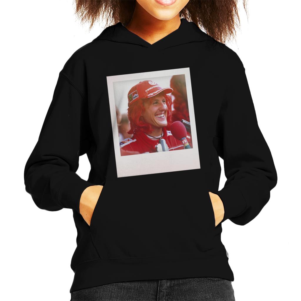 Motorsport Images Michael Schumacher Being Interviewed Kids Hooded Sweatshirt-ALL + EVERY