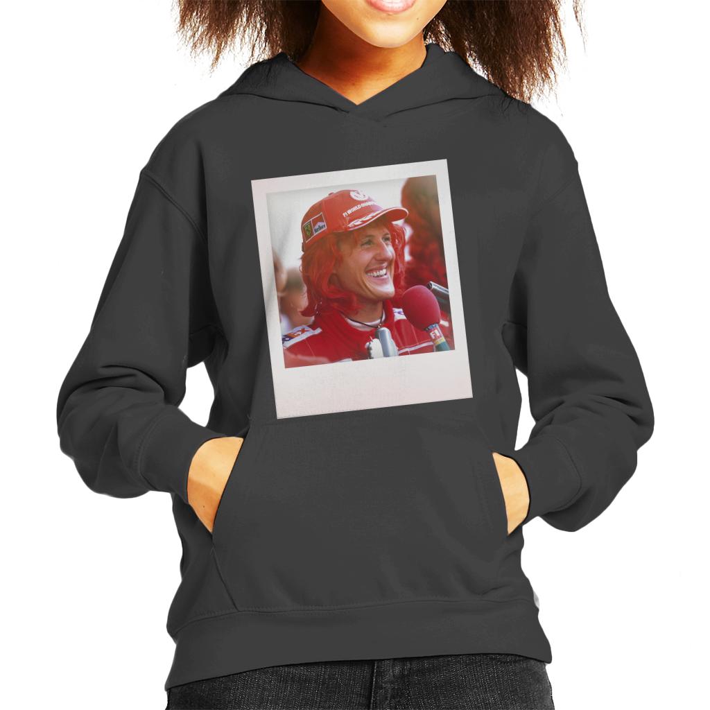 Motorsport Images Michael Schumacher Being Interviewed Kids Hooded Sweatshirt-ALL + EVERY